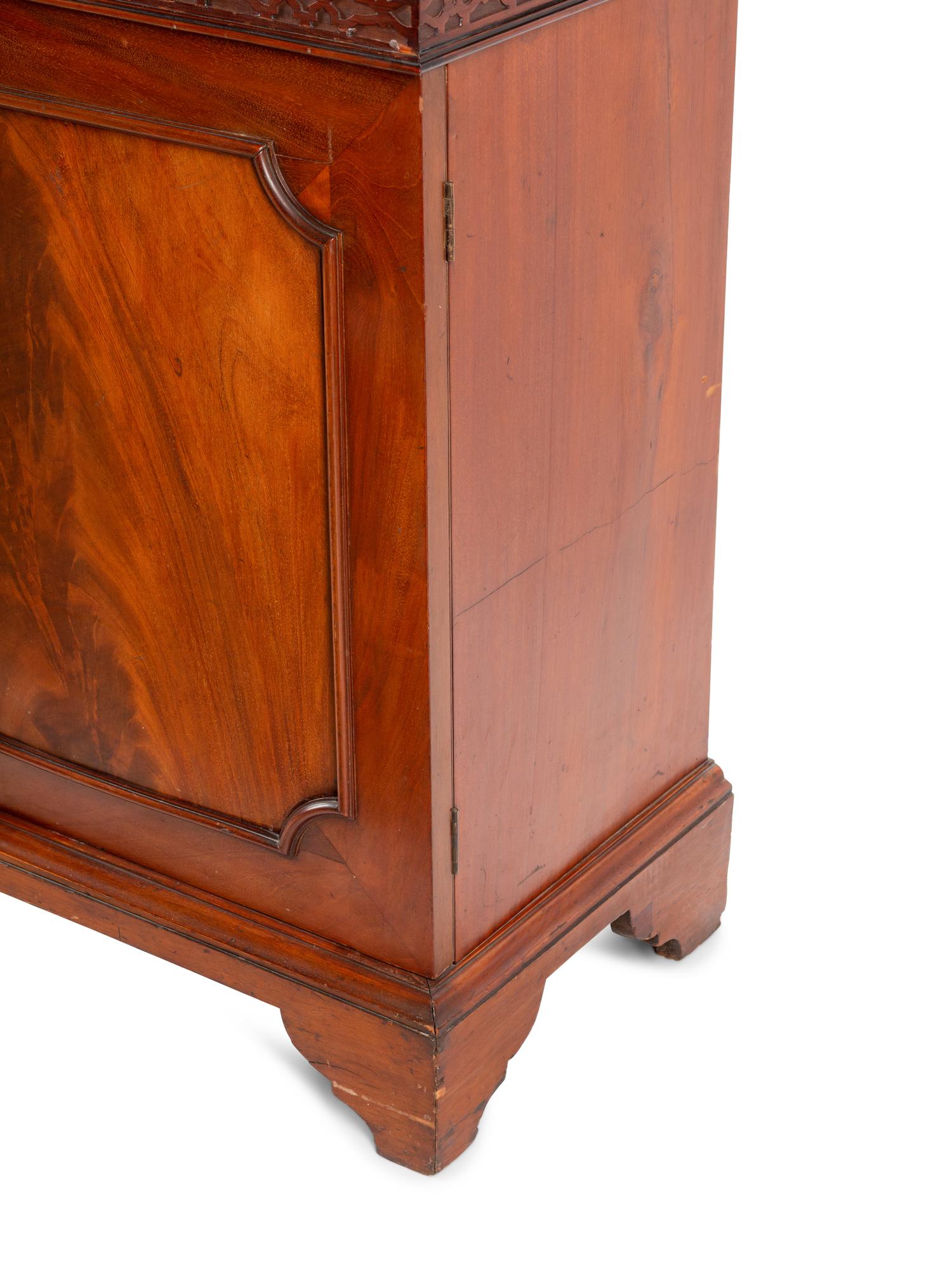 A George III Style Mahogany Breakfront Bookcase
