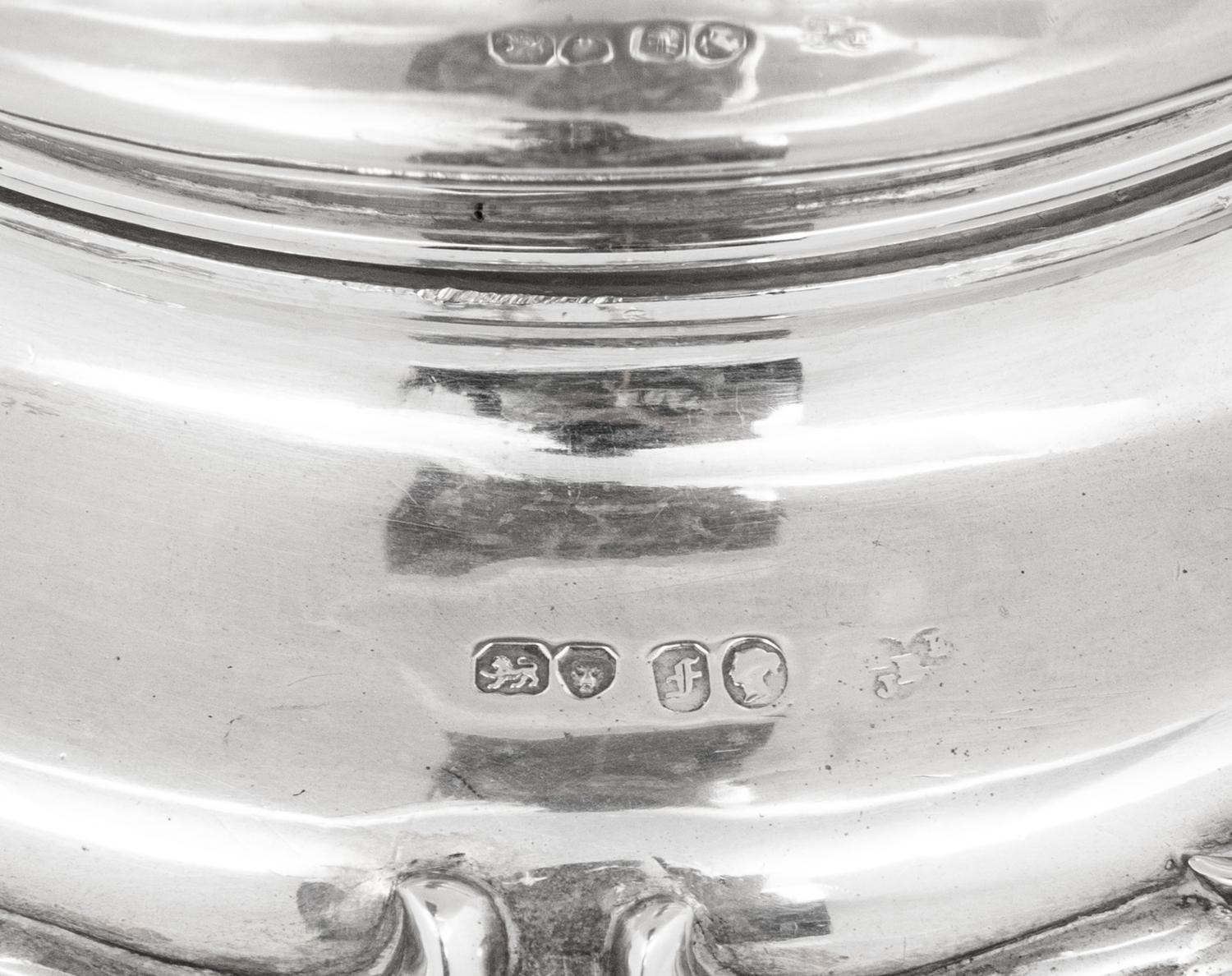 A Victorian Silver Hot Water Kettle on Stand