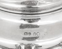 A Victorian Silver Hot Water Kettle on Stand