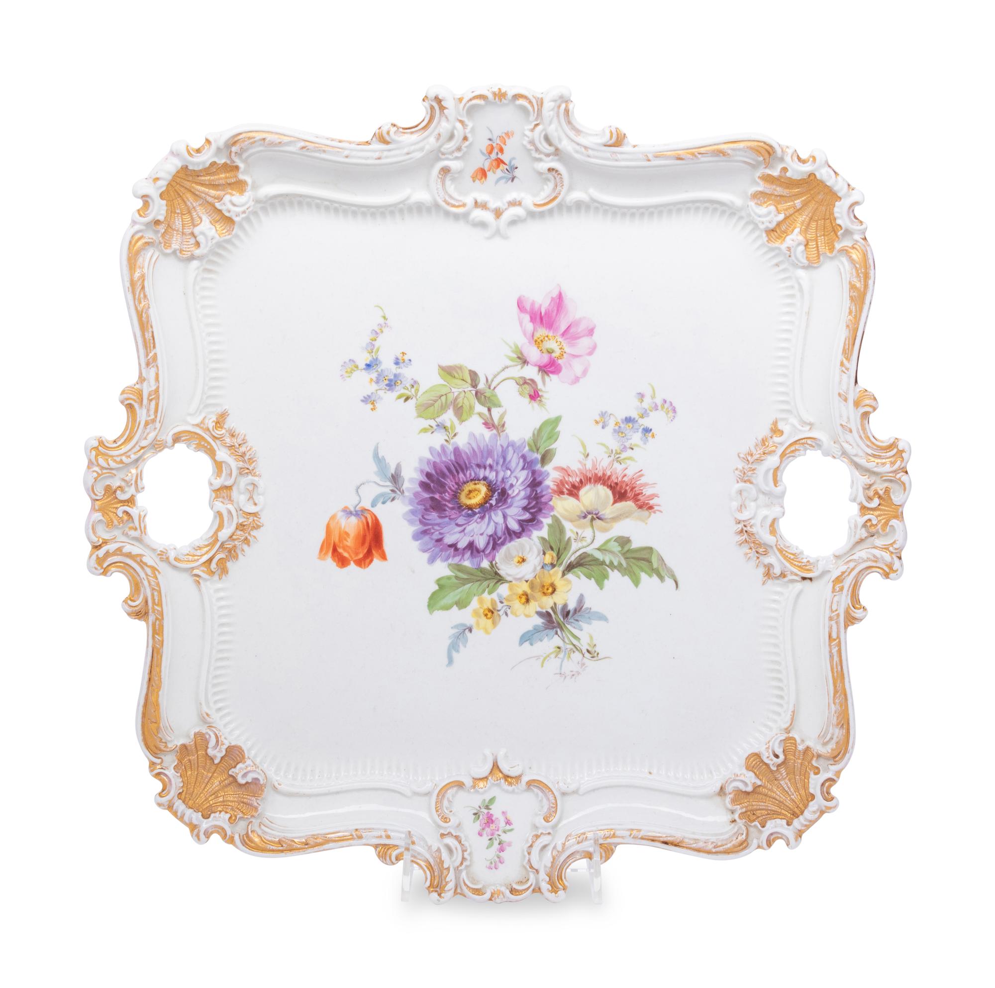 A Meissen Porcelain Tray