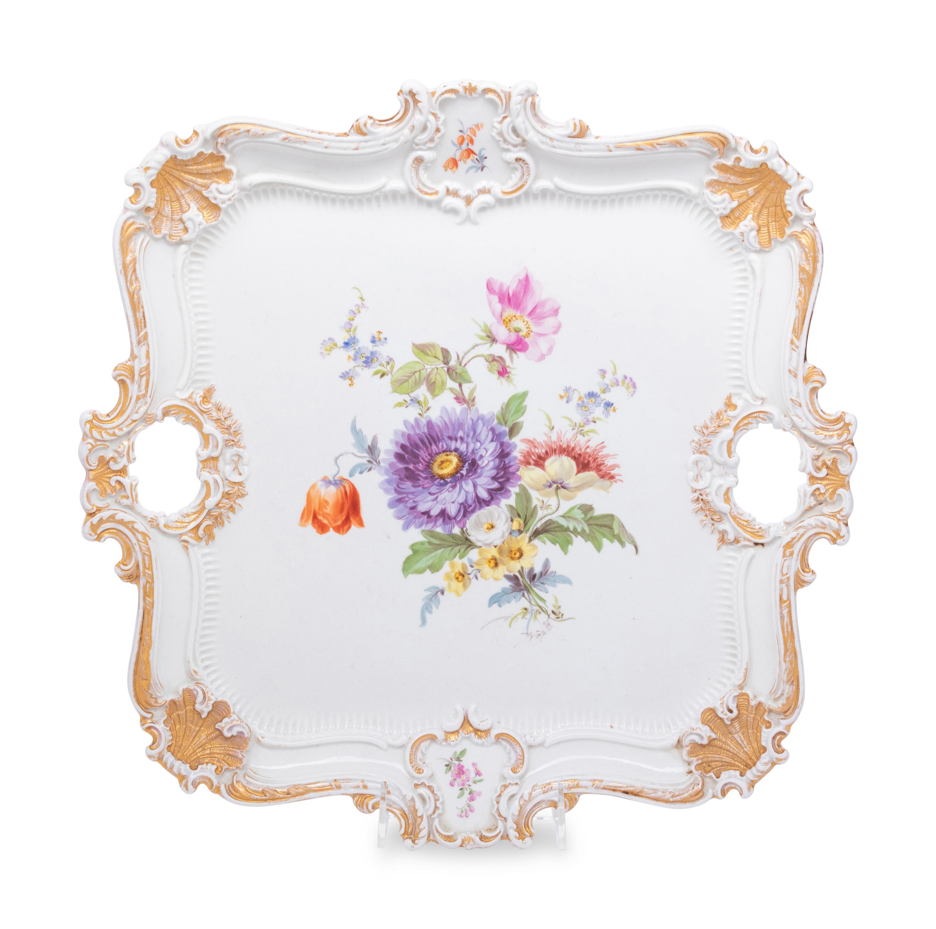 A Meissen Porcelain Tray