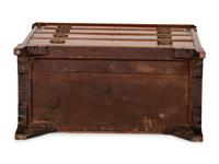 A Federal Barber Pole Inlaid Cherrywood Slant Front Desk