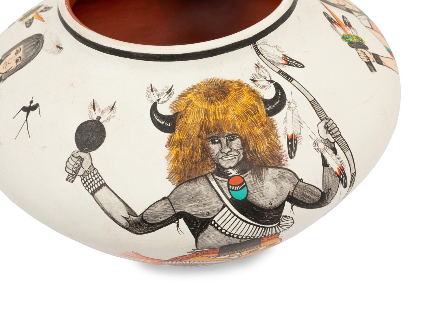 Pottery Jar with Dancers