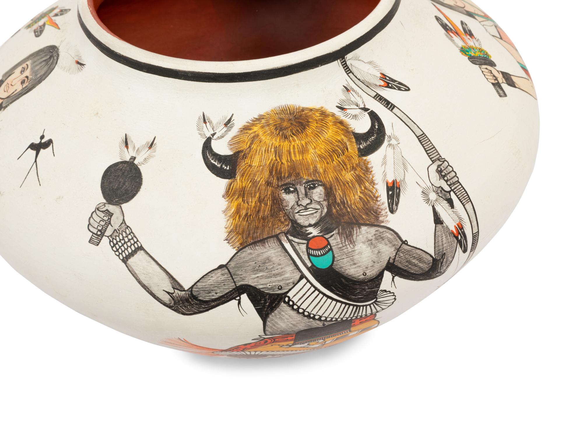 Pottery Jar with Dancers