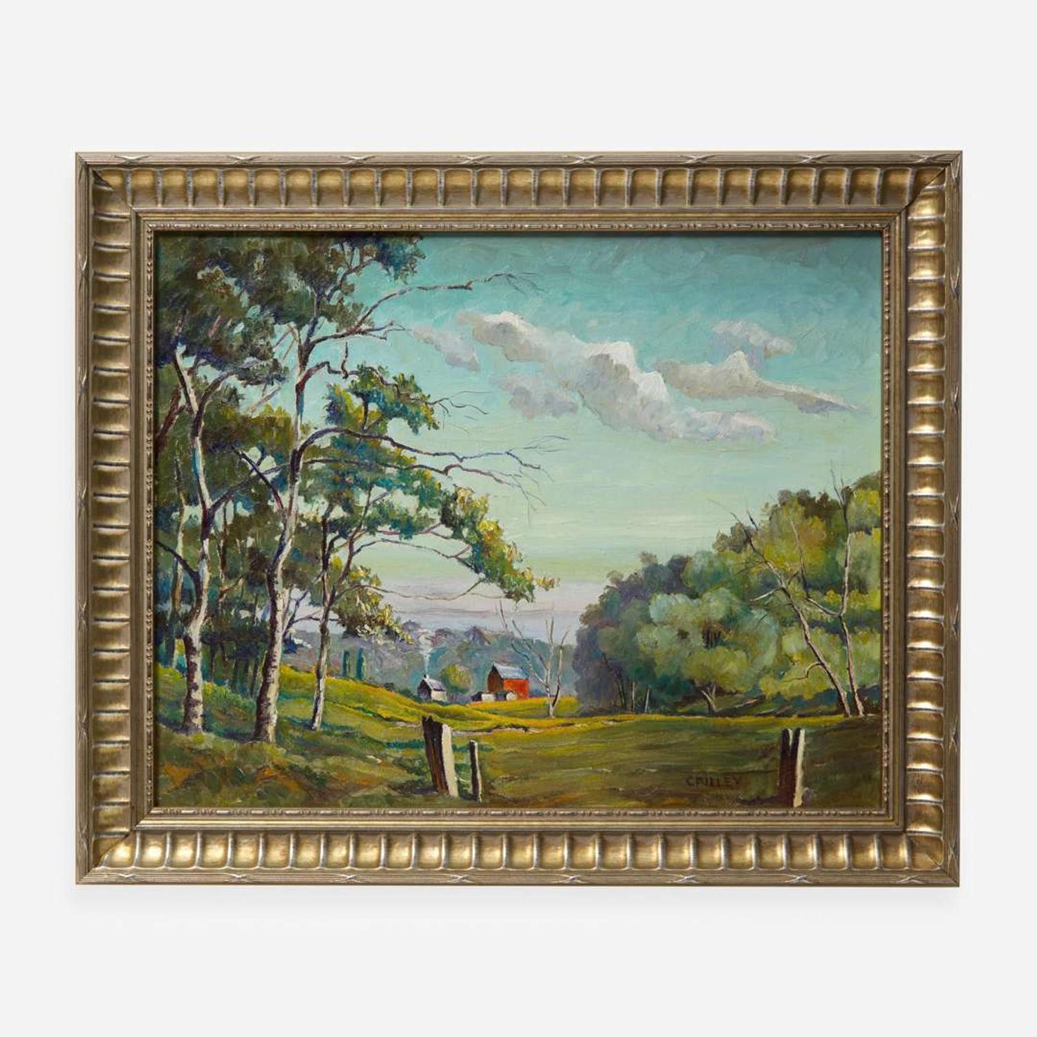 Joseph James Crilley (American, B. 1920) The Red Barn