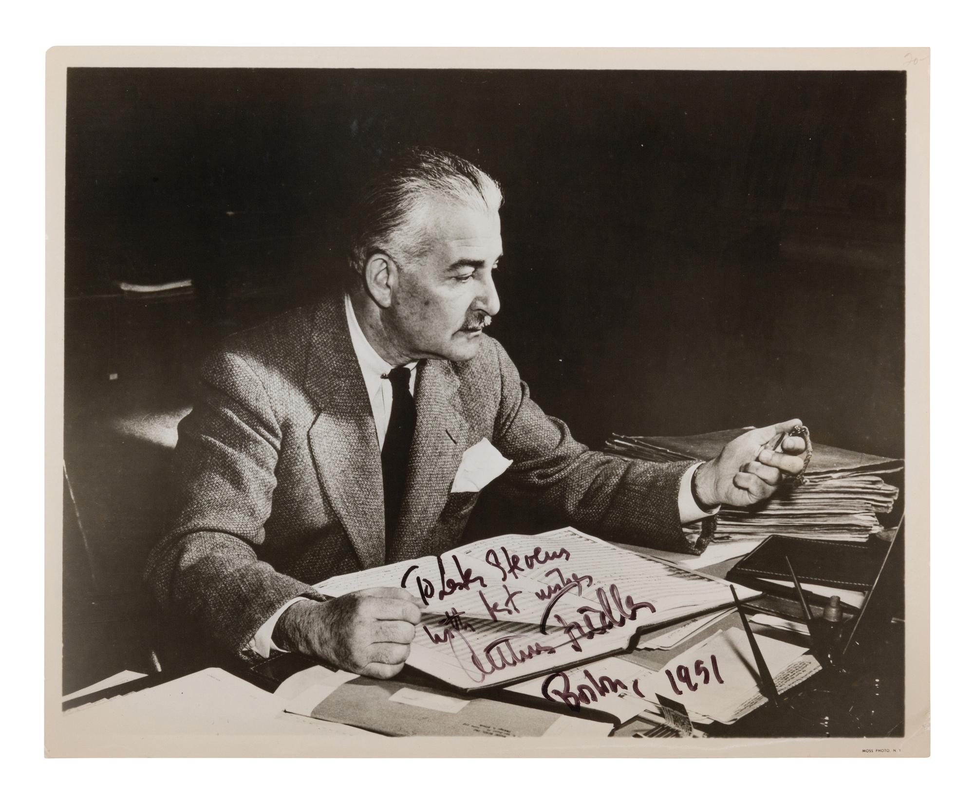 [20TH-CENTURY CONDUCTORS]. A group of 6 signed photographs of conductors from the 20th century, comprising images of: