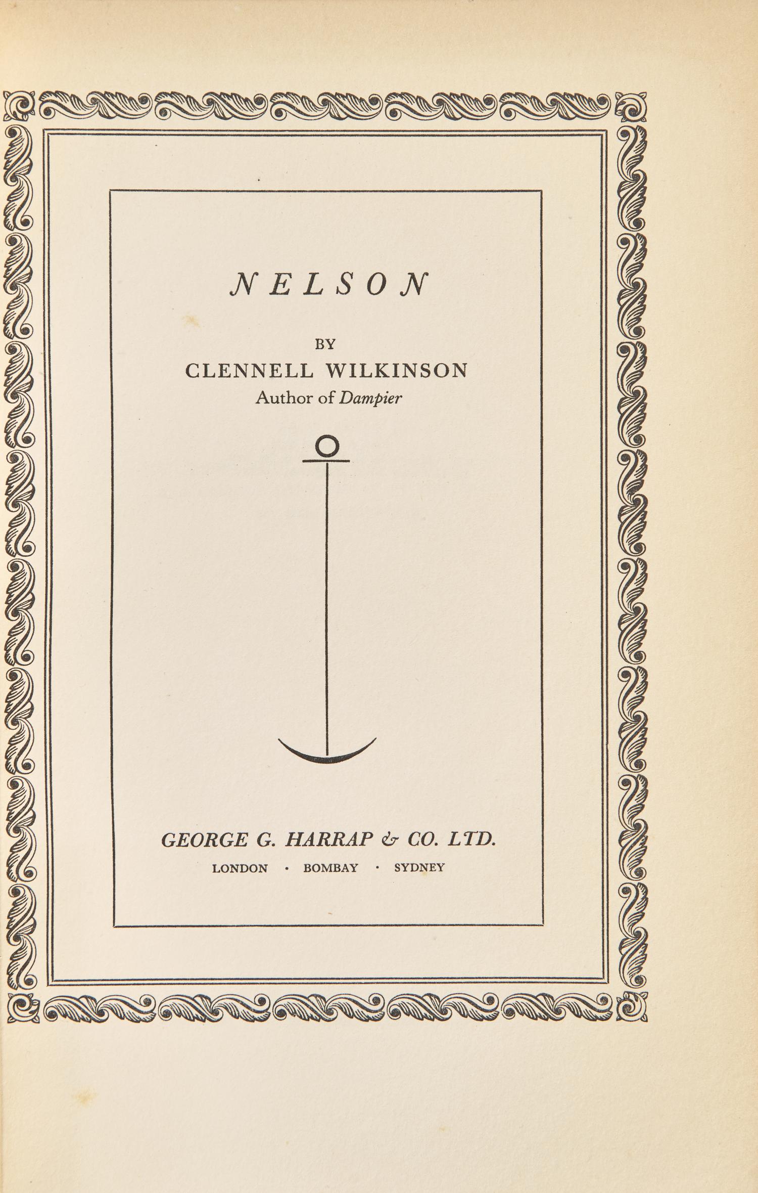 [Fine Bindings] [Cosway-Style] Wilkinson, Clennell. Nelson