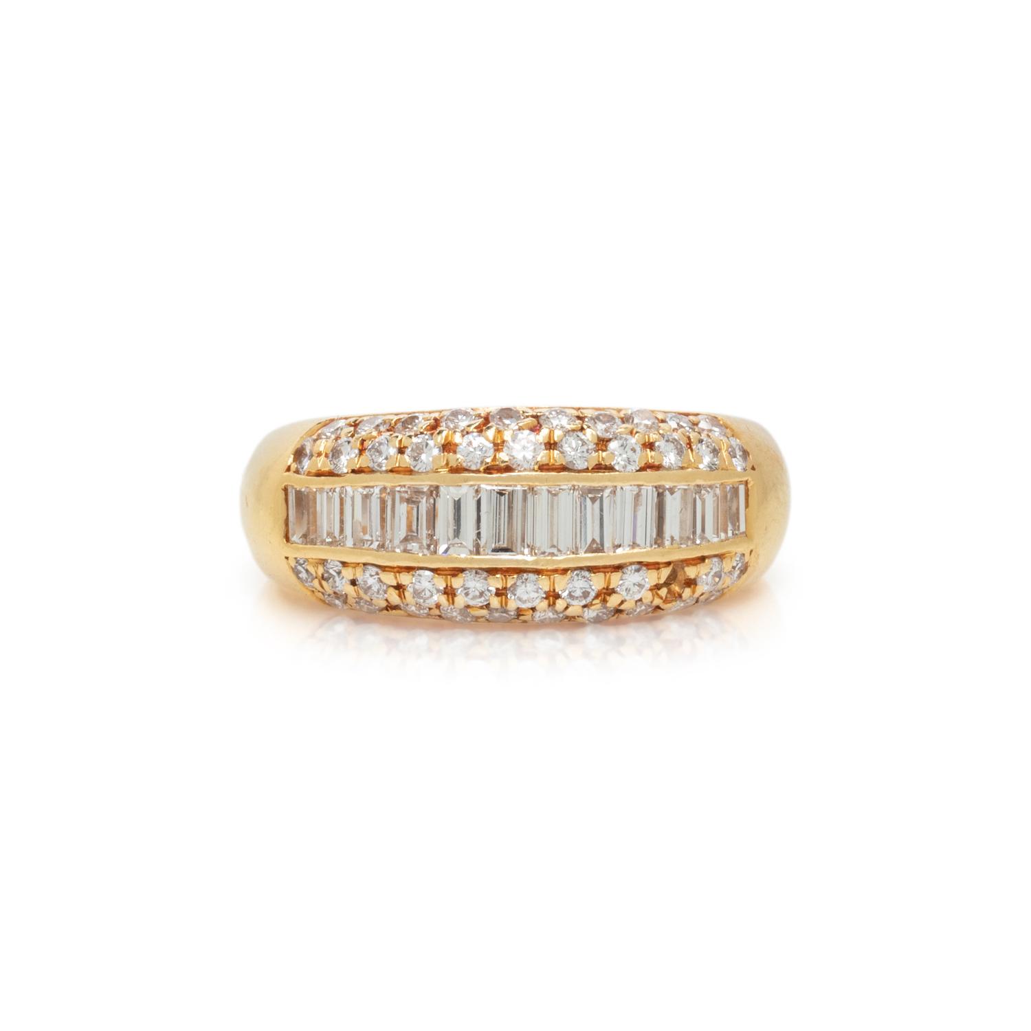 CARTIER, YELLOW GOLD AND DIAMOND RING