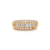 CARTIER, YELLOW GOLD AND DIAMOND RING