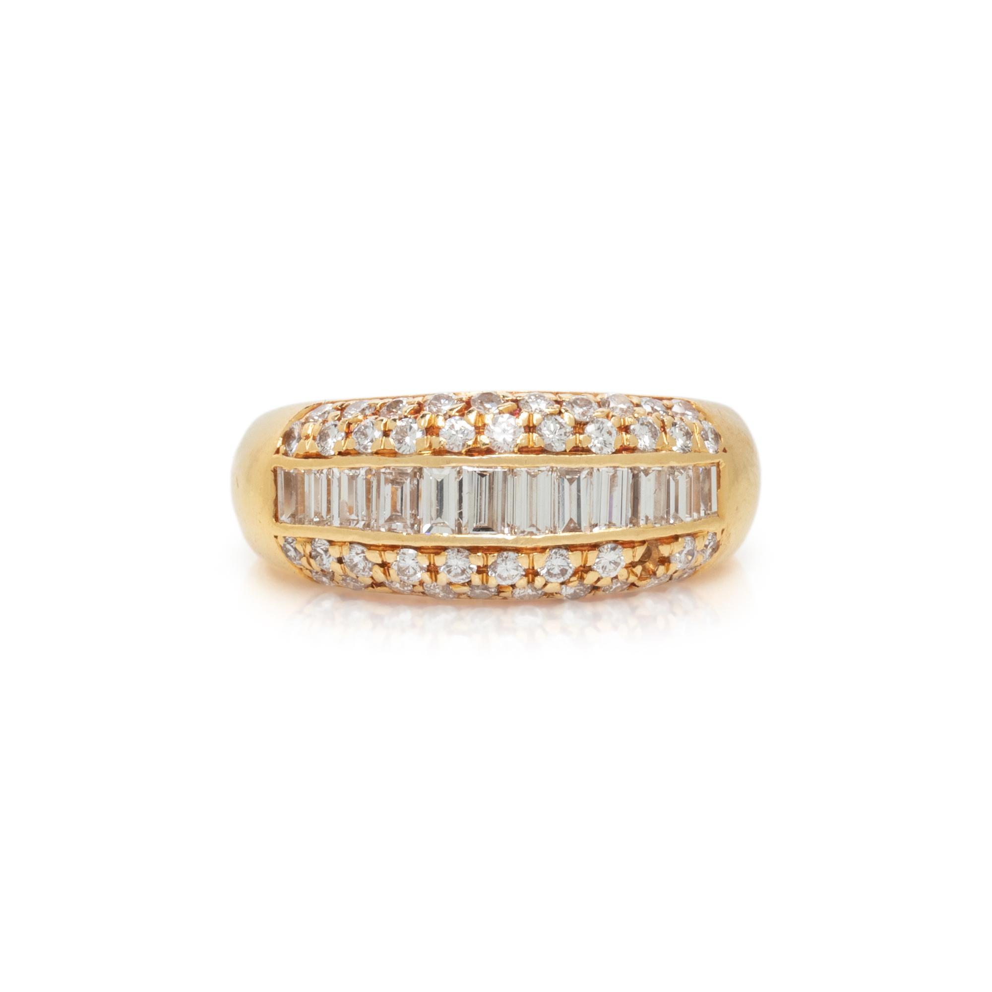 CARTIER, YELLOW GOLD AND DIAMOND RING
