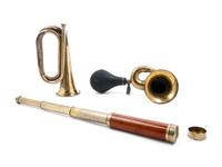 A Pair of Brass Horns