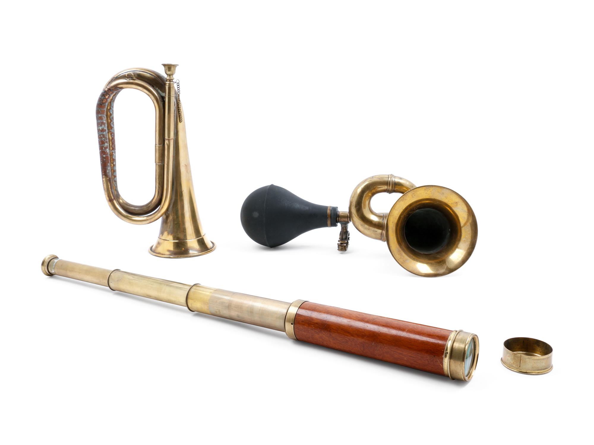 A Pair of Brass Horns