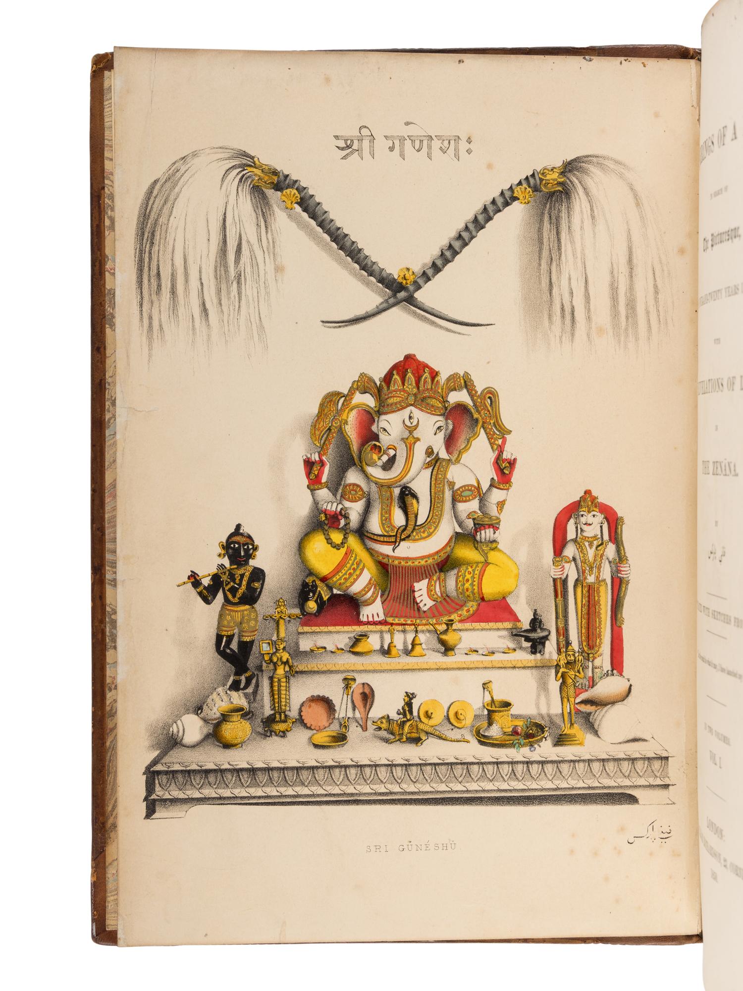 [PARKES, Fanny (1794-1875)]. Wanderings of a Pilgrim, in Search of the Picturesque, During Four-and-Twenty Years in the East; with Revelations of Life in the Zenana . London: Pelham Richardson, 1850.