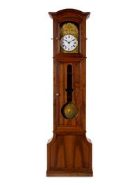 A French Provincial Walnut Tall Case Clock