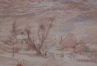 Aaron Bohrod, (Wisconsin, 1907-1992), Farm Near Cross Plains