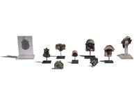 Nine Roman Bronze Masks