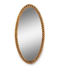 A French Gold-Painted Oval Mirror