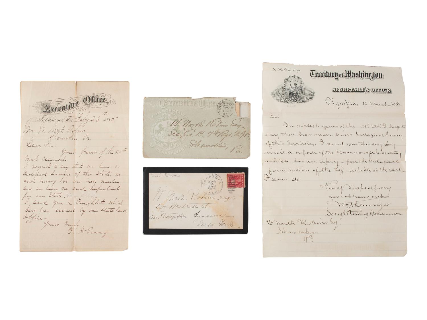 [AUTOGRAPHS]. Notable figures from the late 19th and early 20th-centuries.