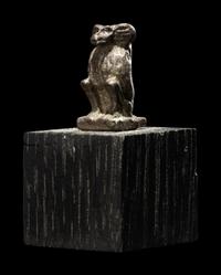 An Egyptian Silver Baboon