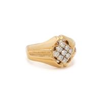 YELLOW GOLD AND DIAMOND RING