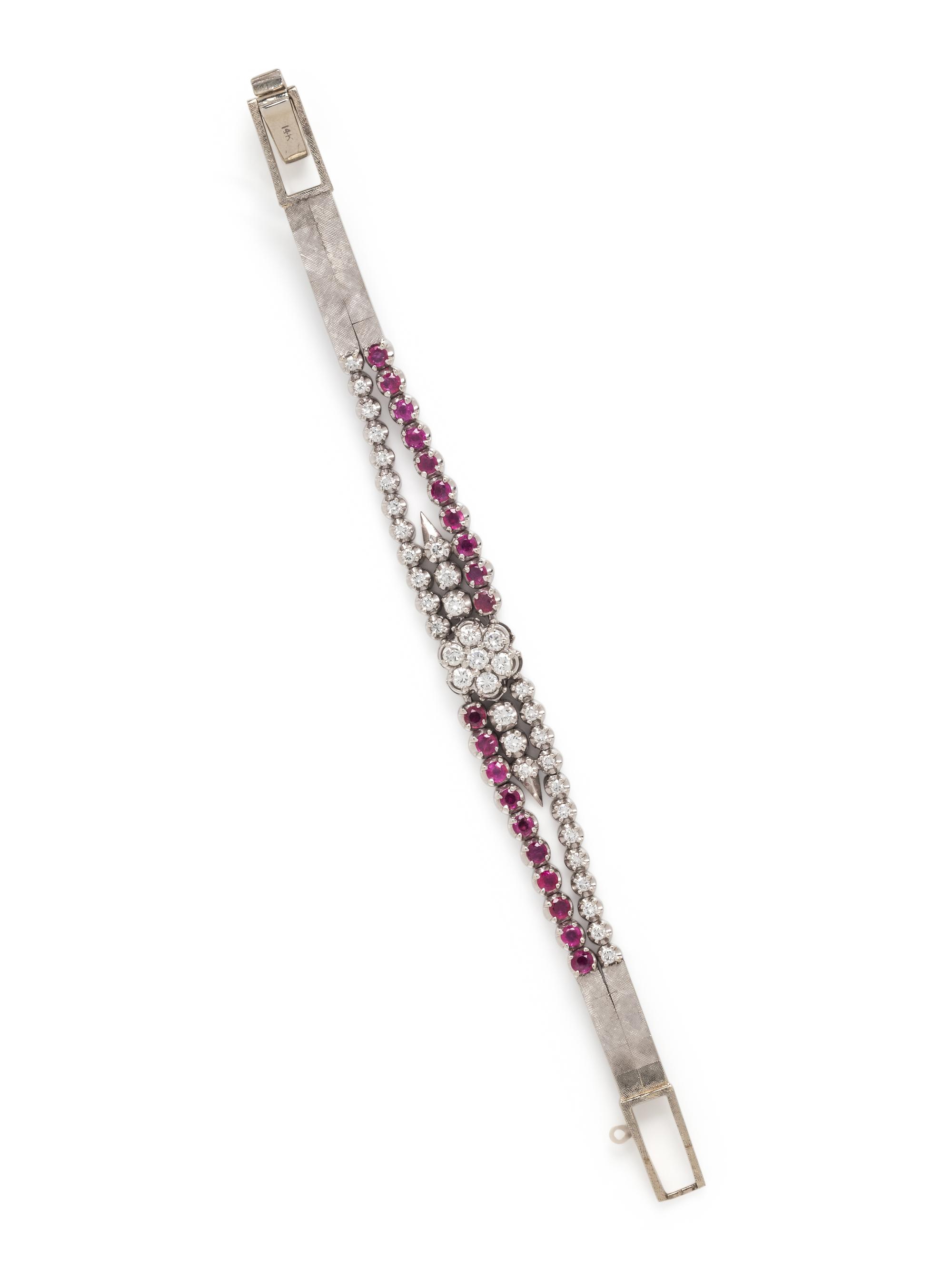 DIAMOND AND RUBY BRACELET