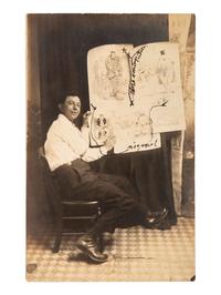 [EARLY PHOTOGRAPHY]. A group of 34 occupational real photo postcards, incl. artists, lecturers, lumberjacks, farmers, female telephone operators, factory workers, and other laborers.