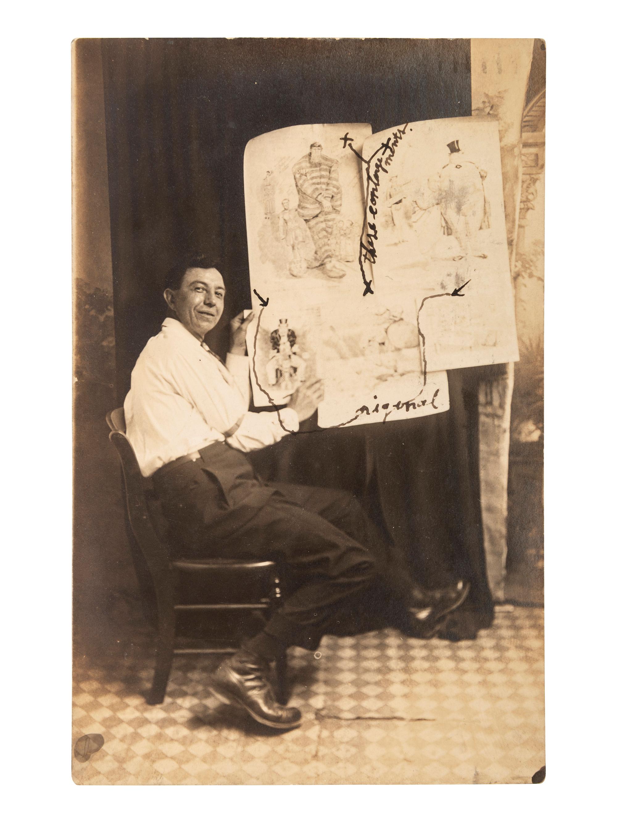 [EARLY PHOTOGRAPHY]. A group of 34 occupational real photo postcards, incl. artists, lecturers, lumberjacks, farmers, female telephone operators, factory workers, and other laborers.