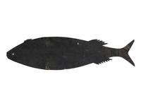 A Primitive Cut Sheet-Iron Fish Weathervane