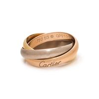 CARTIER, TRICOLOR GOLD 'TRINITY' RING