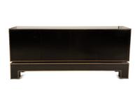 A Black Formica and Brass Sideboard in the Manner of James Mont — Last-Quarter, 20th Century