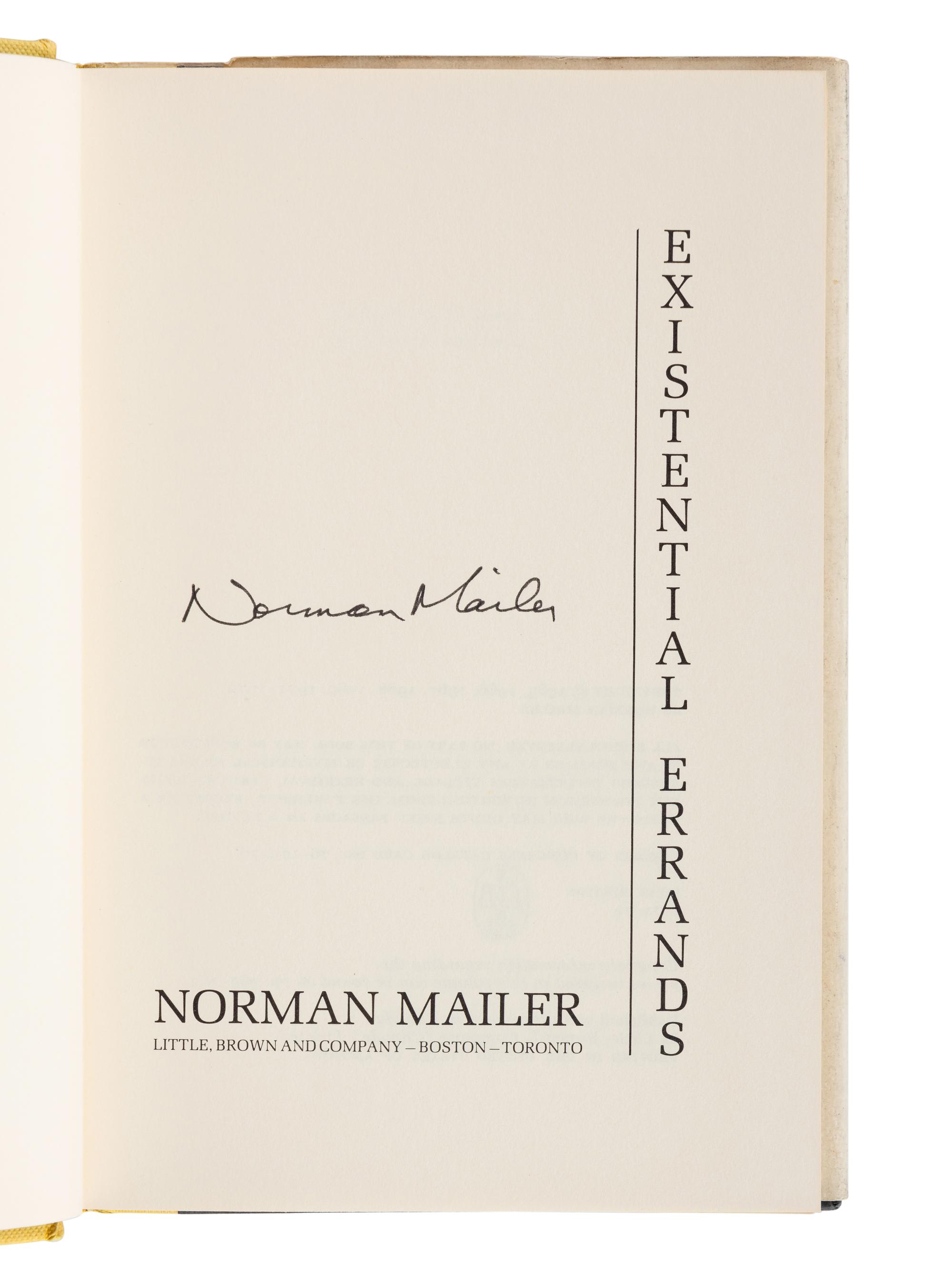 MAILER, Norman (1923-2007). A group of 18 non-fiction works by Mailer, MOST FIRST EDITIONS, MANY SIGNED, comprising: