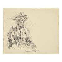 Jacques Villon (French, 1875-1963) — Portrait d'Homme (Autoportrait), 1961