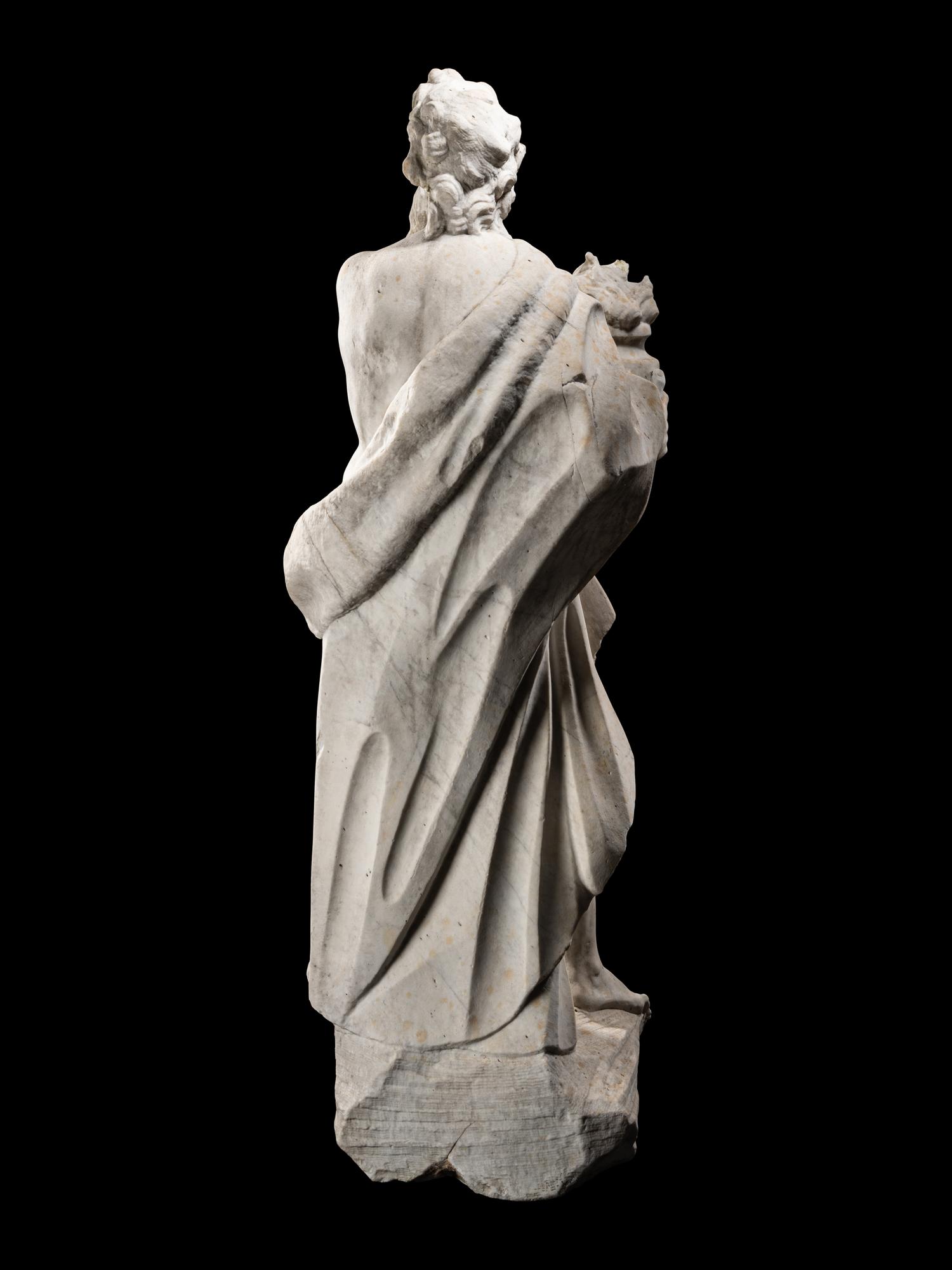 A Continental Marble Figure of Zeus