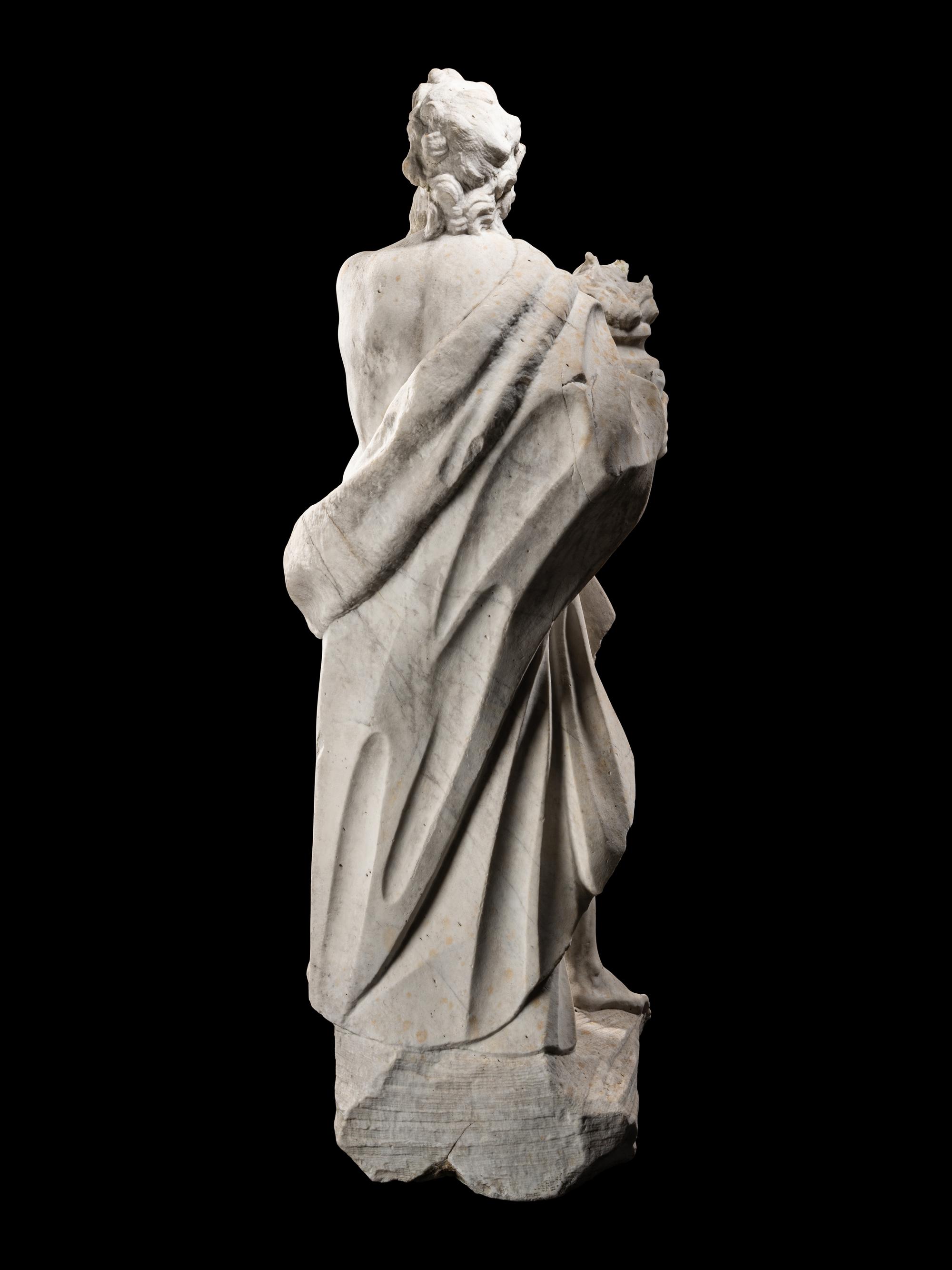 A Continental Marble Figure of Zeus