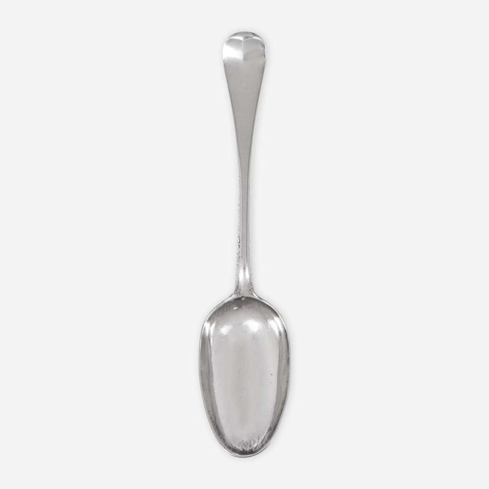 A silver tablespoon Nathaniel Hurd (1729-1777), Boston, MA, circa 1750