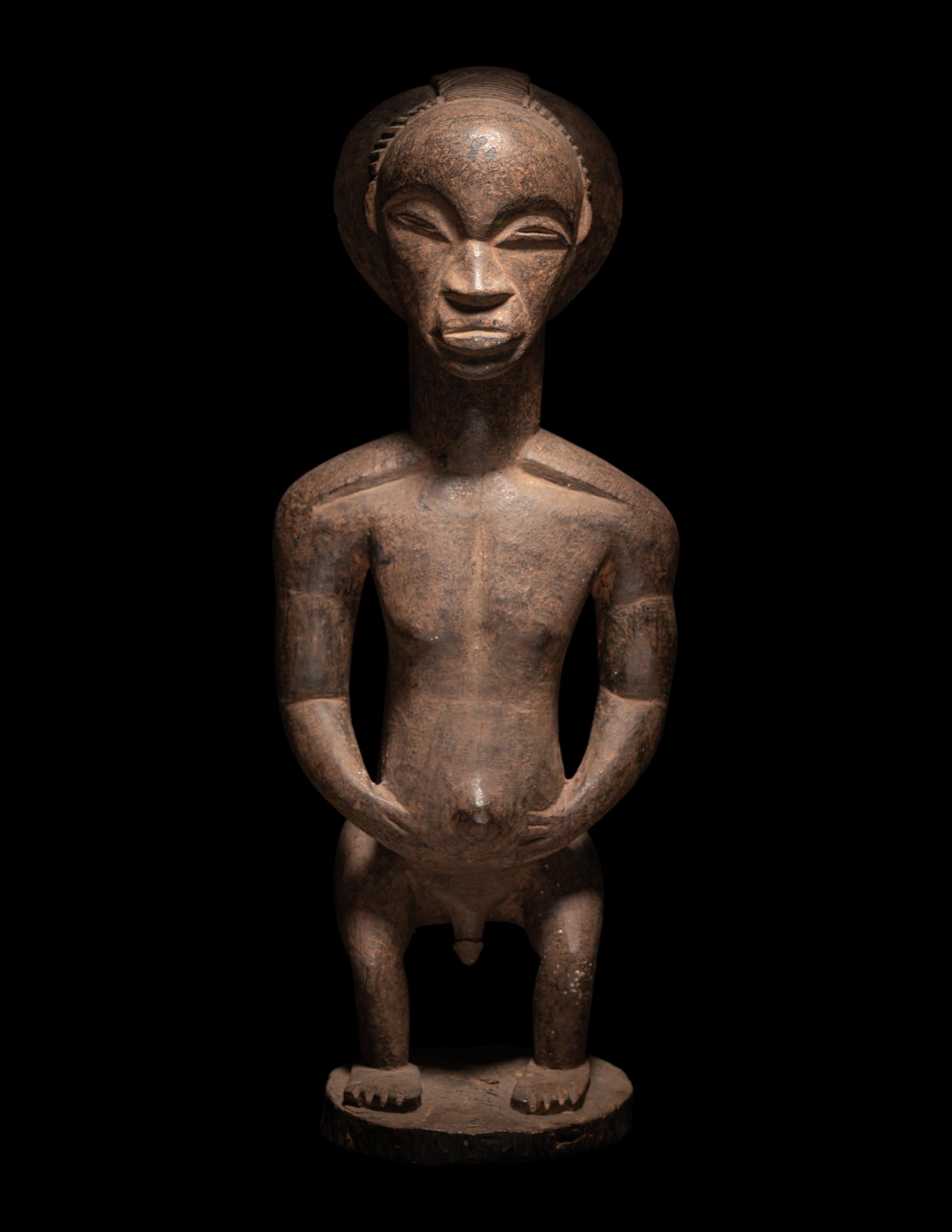A Luba Wood Figure