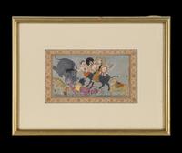 Seven Indian Miniature Paintings