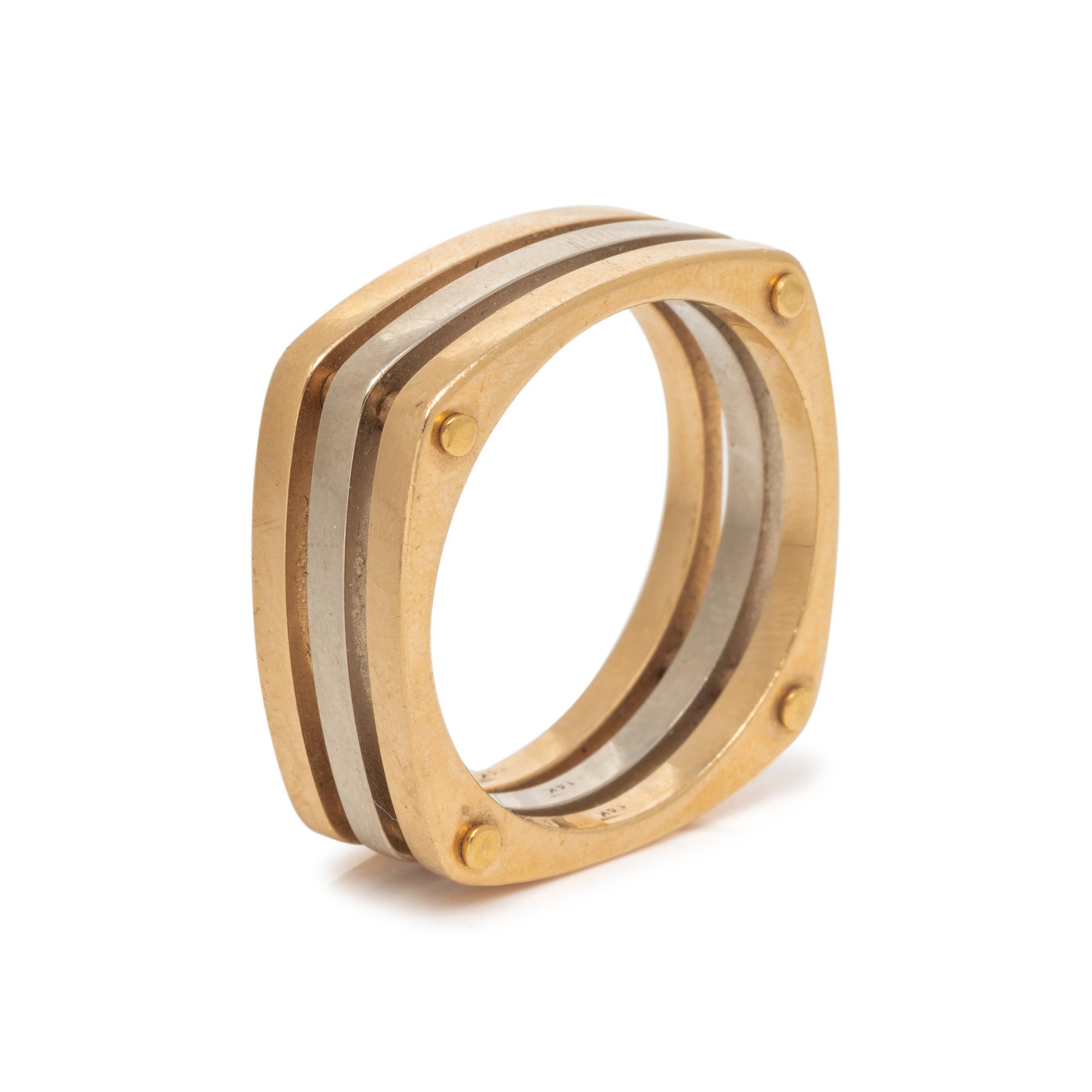 TRICOLOR GOLD RING