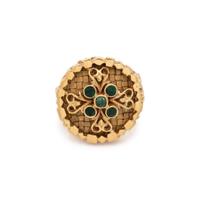 YELLOW GOLD AND EMERALD RING