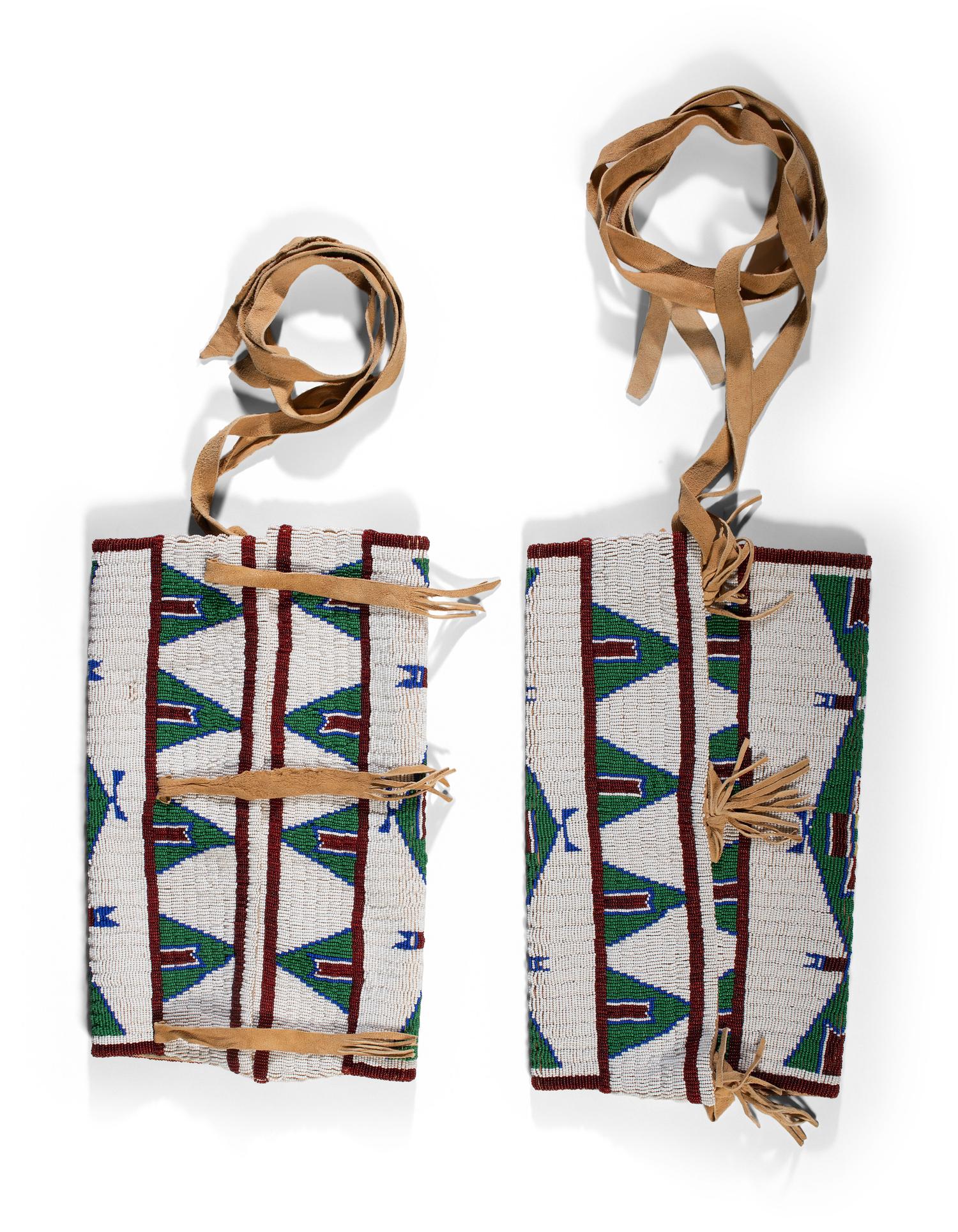 Beaded Hide Leggings