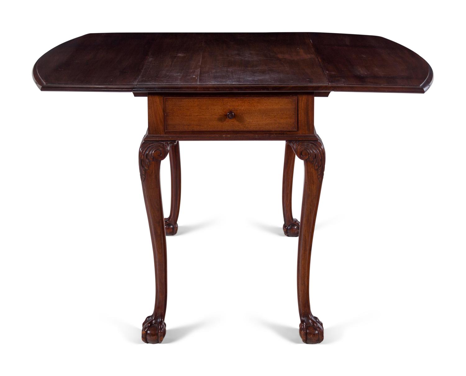 A George II Style Mahogany Drop-Leaf Table