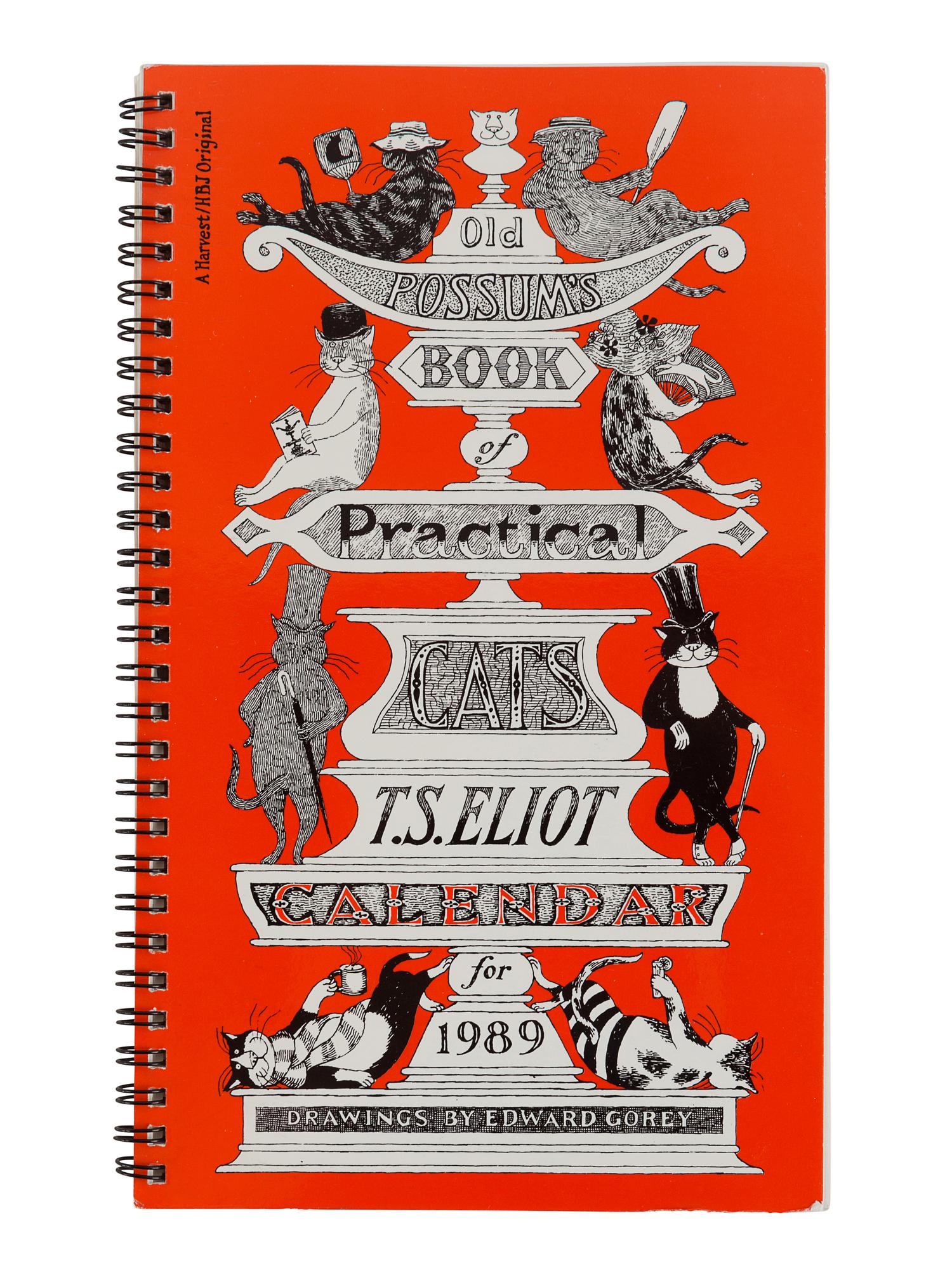 GOREY, Edward. A group of calendars and engagement books, comprising: