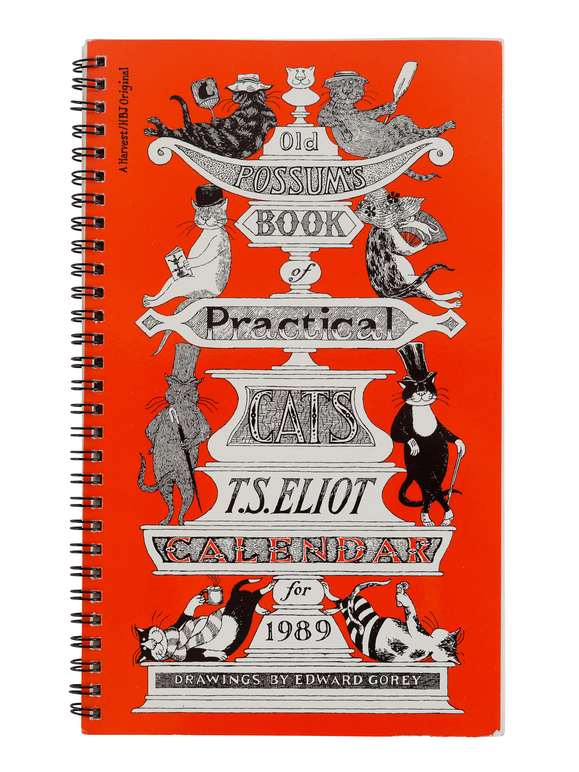 GOREY, Edward. A group of calendars and engagement books, comprising: