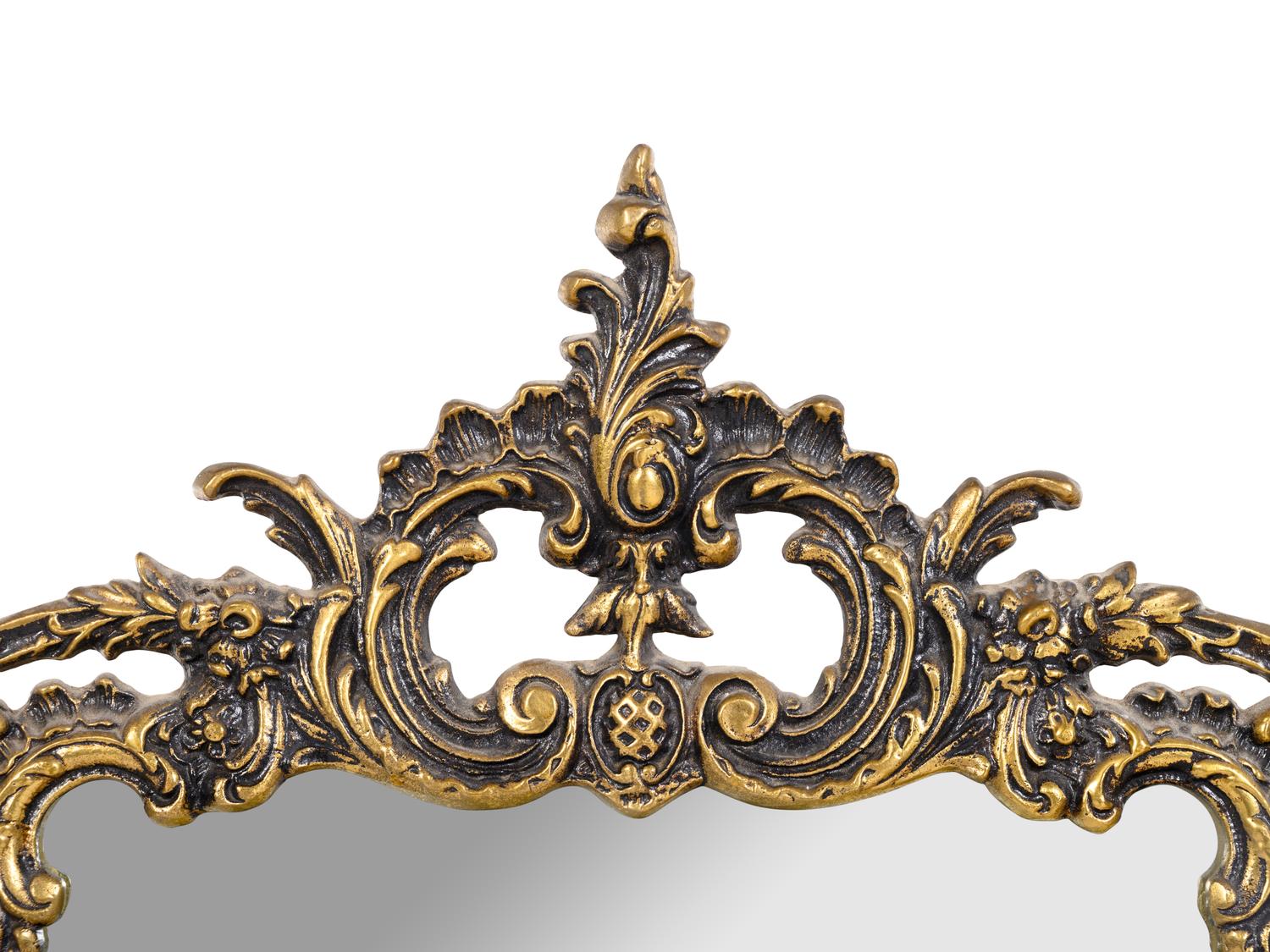 A Rococo Revival Gilt Metal Mirror