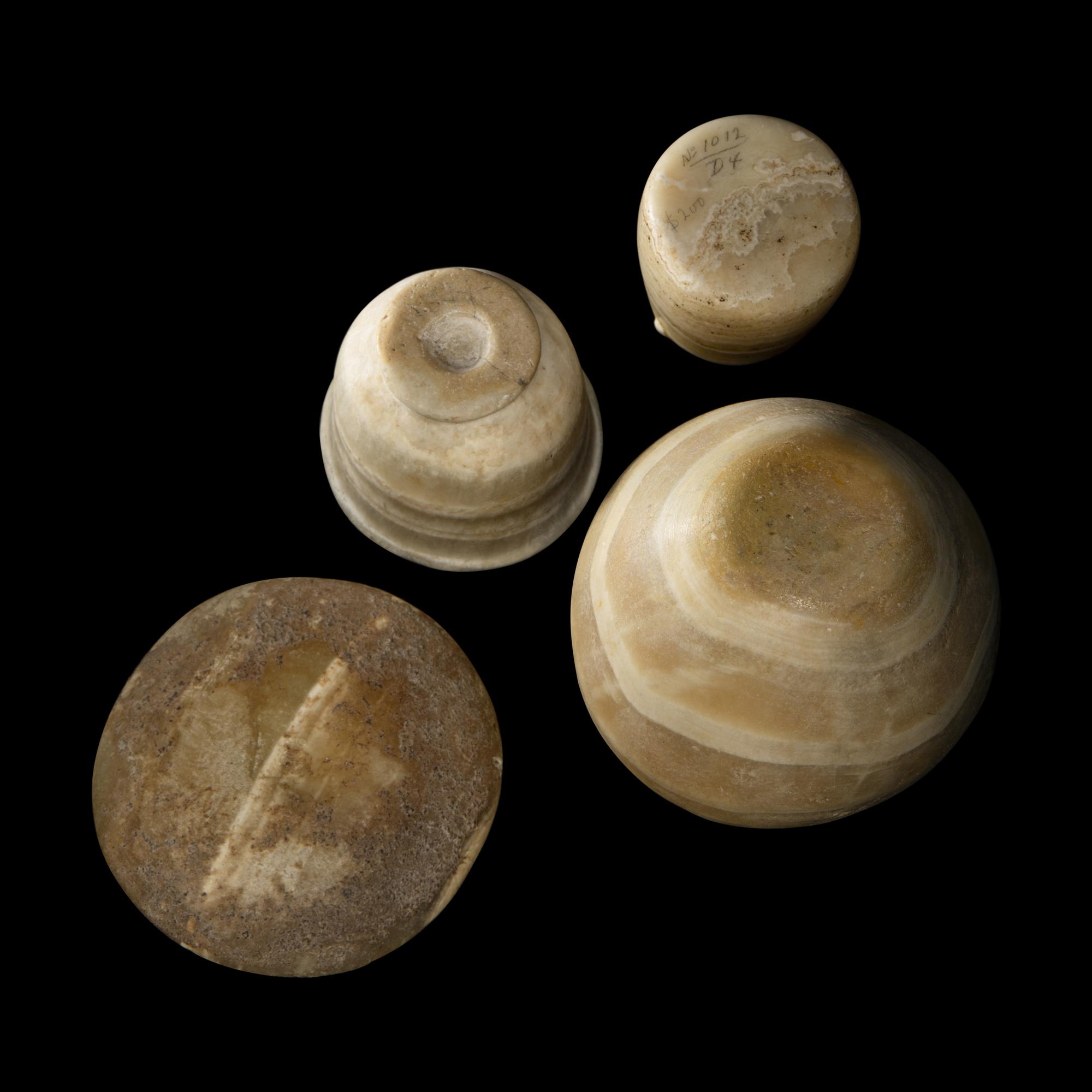 Four Egyptian Alabaster Vessels