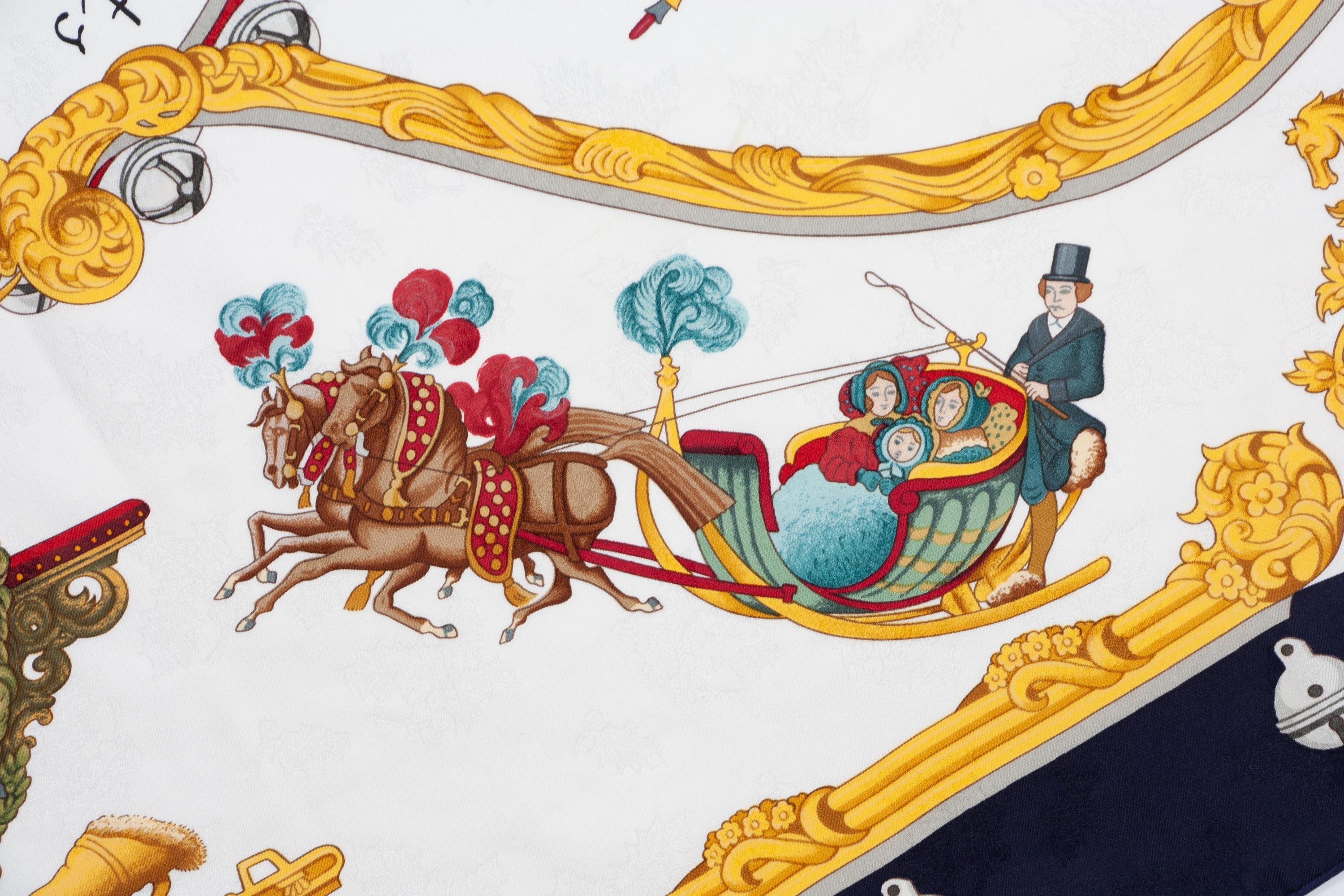 Three Hermès 90cm Silk Scarves