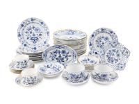 An Assembled Meissen Porcelain Dinner Service