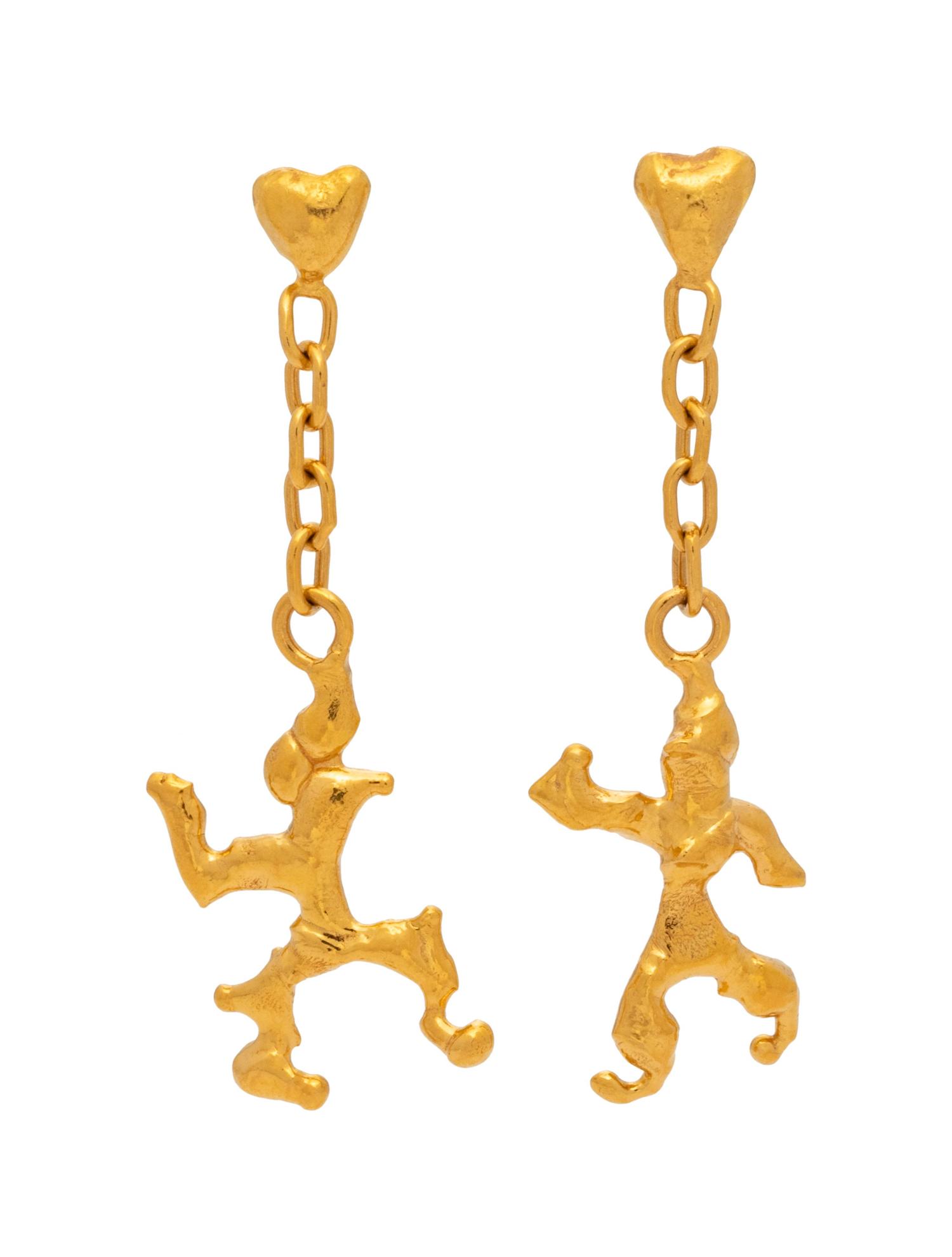 Jean Mahie, Gold Earrings