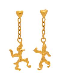 Jean Mahie, Gold Earrings