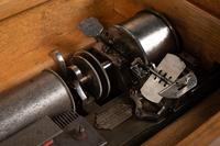 An Ideal Soprano Interchangeable Cylinder Music Box in an Oak Case by Mermod Frères